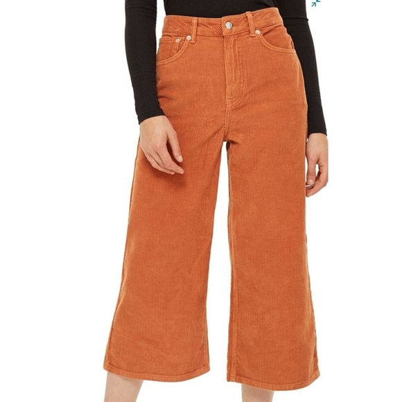 corduroy cropped trousers